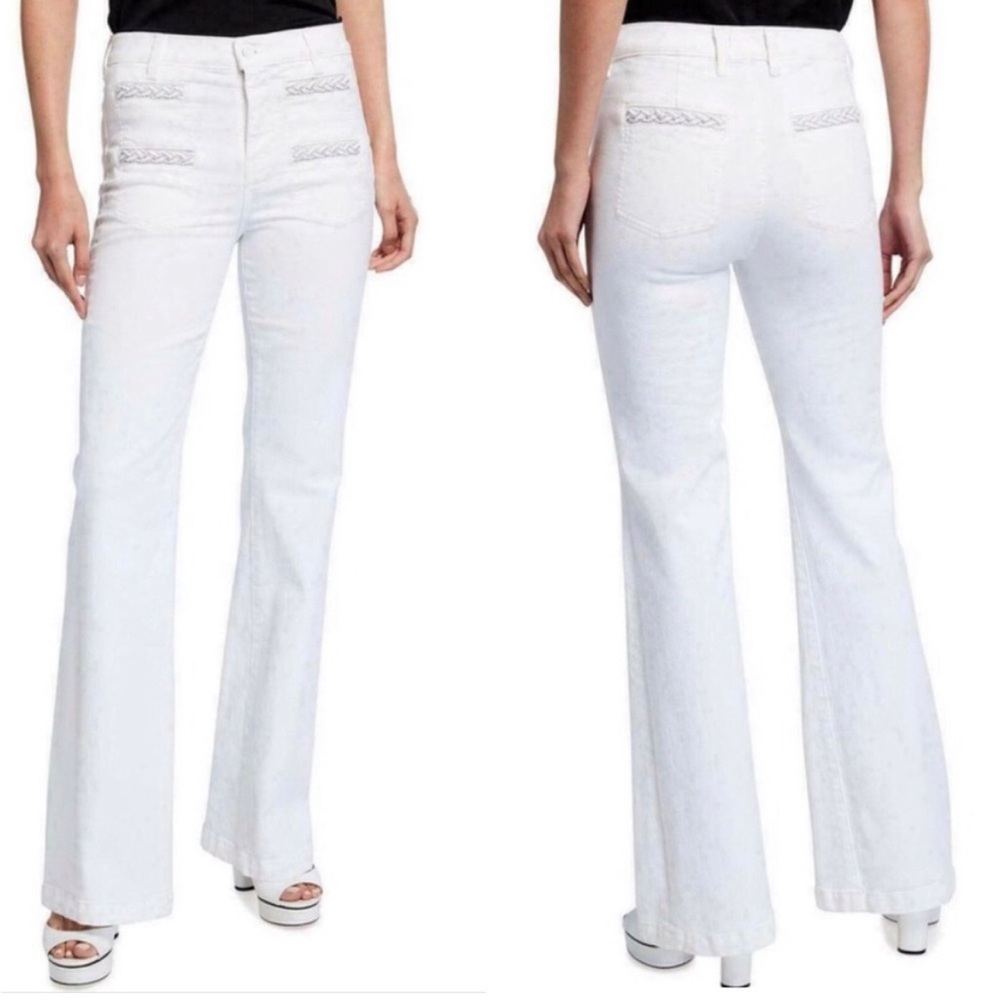 ▪️7 For All Mankind Georgia Braided Pockets High Rise Flare Jeans